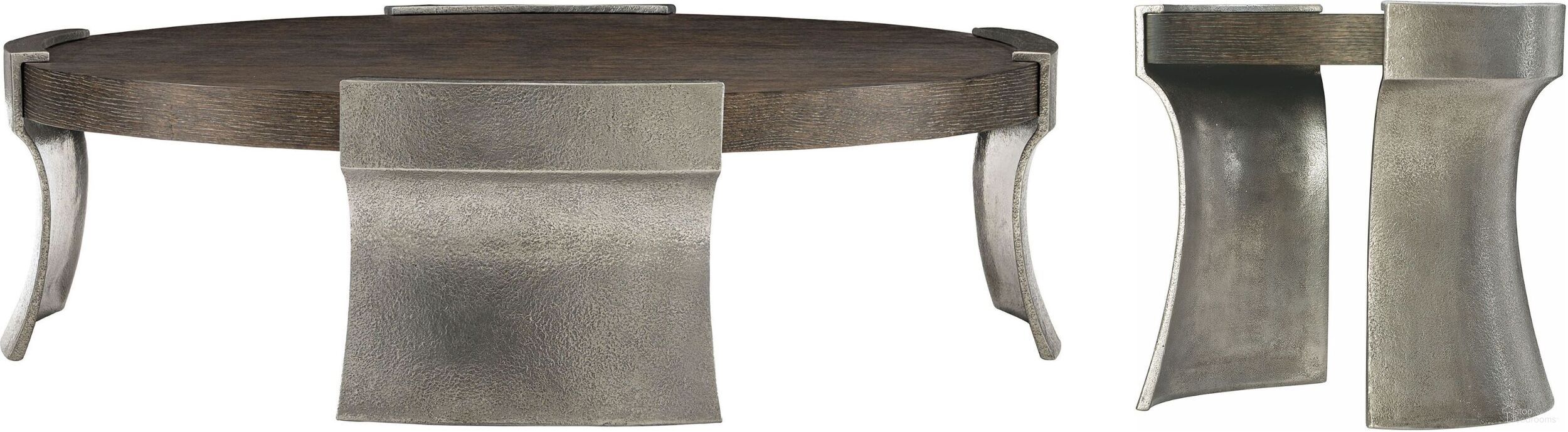 The appearance of Gainsford Occasional Table Set designed by Bernhardt in the modern / contemporary interior design. This weathered charcoal piece of furniture  was selected by 1StopBedrooms from Gainsford Collection to add a touch of cosiness and style into your home. Sku: 396014;396124. Material: Wood.
