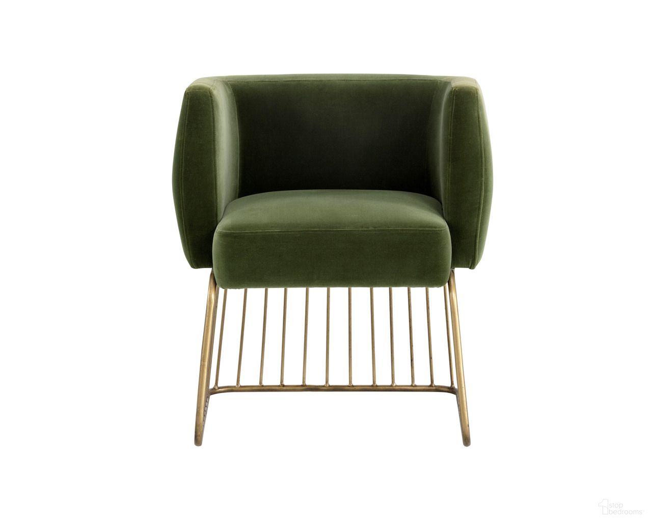 Gala Dining Armchair In Forest Green