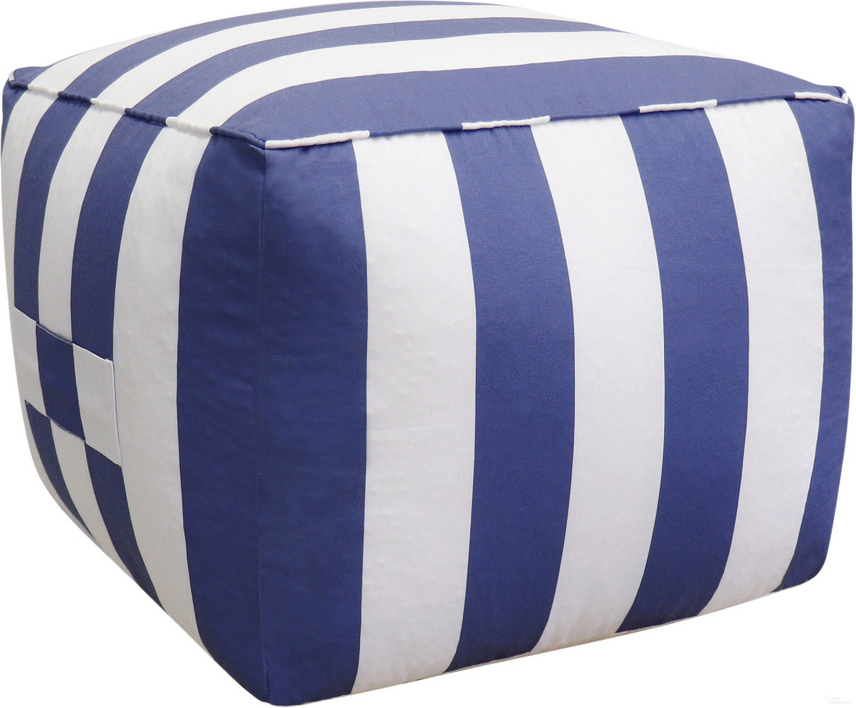 The appearance of Galaxy Collection Poly Fabric Striped Pouf In White and Blue designed by Pasargad Home in the modern / contemporary interior design. This white and blue piece of furniture was selected by 1StopBedrooms from Galaxy Collection to add a touch of cosiness and style into your home. Sku: PTPF-425. Material: Polyester.