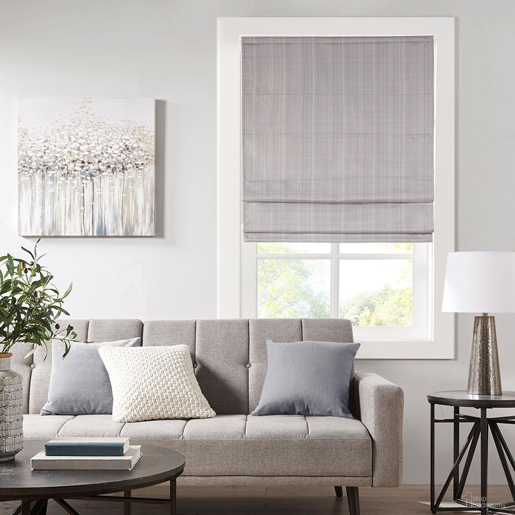 Galen Basketweave Room Darkening Cordless 23 Inch Roman Shade In Grey