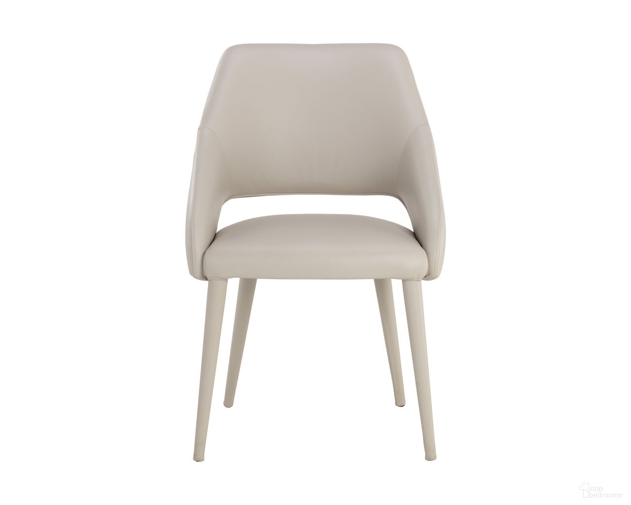 Galen Dining Armchair In Linea Light Grey