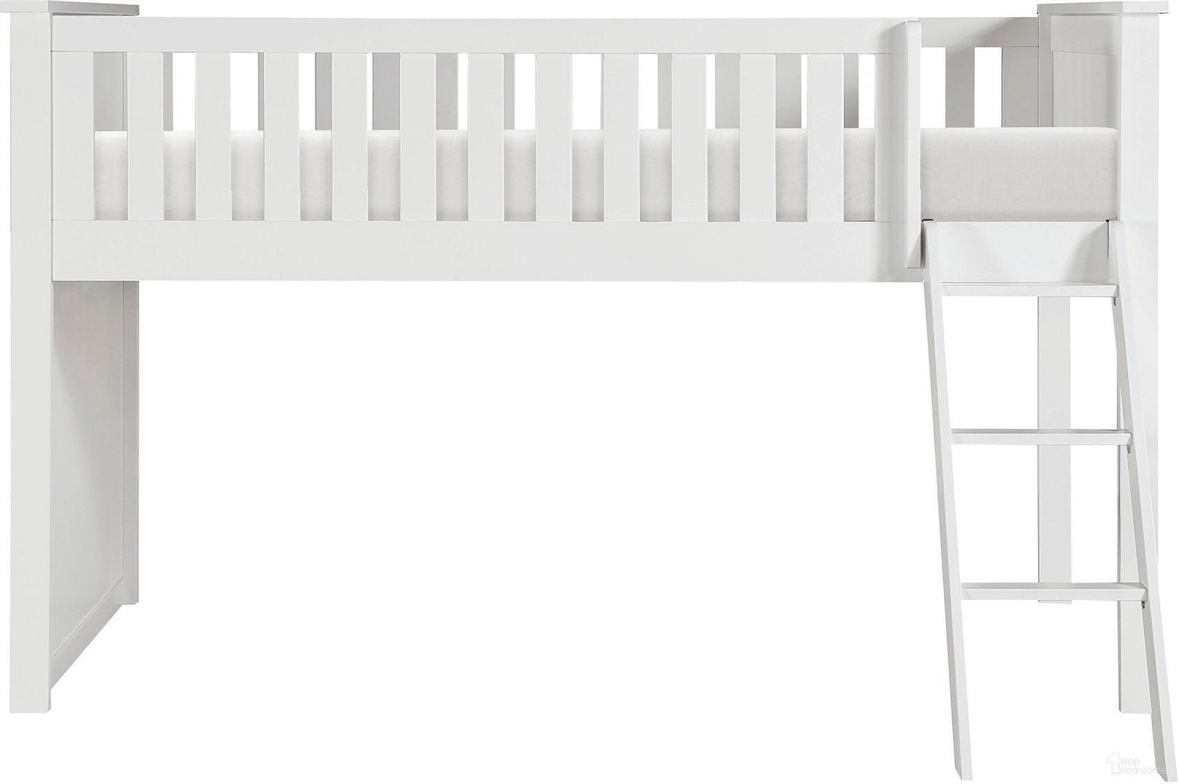 The appearance of Galen Twin Low Loft Bunk In White designed by Homelegance in the transitional interior design. This white piece of furniture  was selected by 1StopBedrooms from Galen Collection to add a touch of cosiness and style into your home. Sku: B2053LLW-1;B2053LLW-2;B2053LLW-3. Bed Type: Bunk Bed. Bed Size: Twin. Material: Pine Veneer.