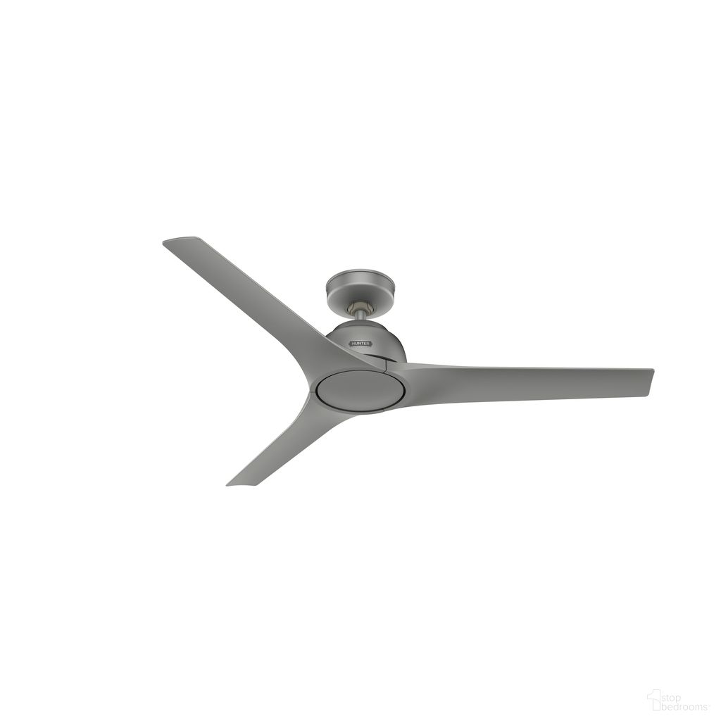 Gallegos 52 Inch Damp Rated Ceiling Fan and Wall Control In Matte Silver