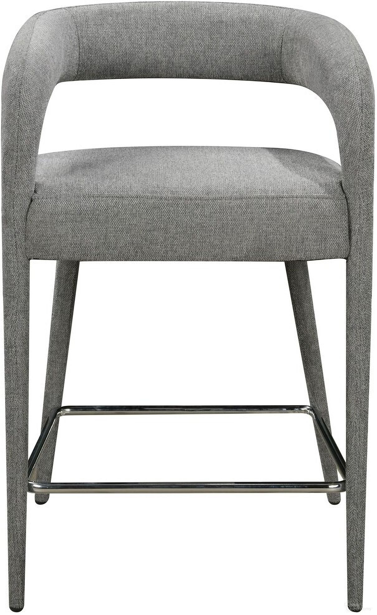 The appearance of Galway Comfy Cushioned Metal Counter Chair In Dark Gray designed by Moti in the modern / contemporary interior design. This dark gray piece of furniture  was selected by 1StopBedrooms from Galway Collection to add a touch of cosiness and style into your home. Sku: 88011108. Material: Metal.