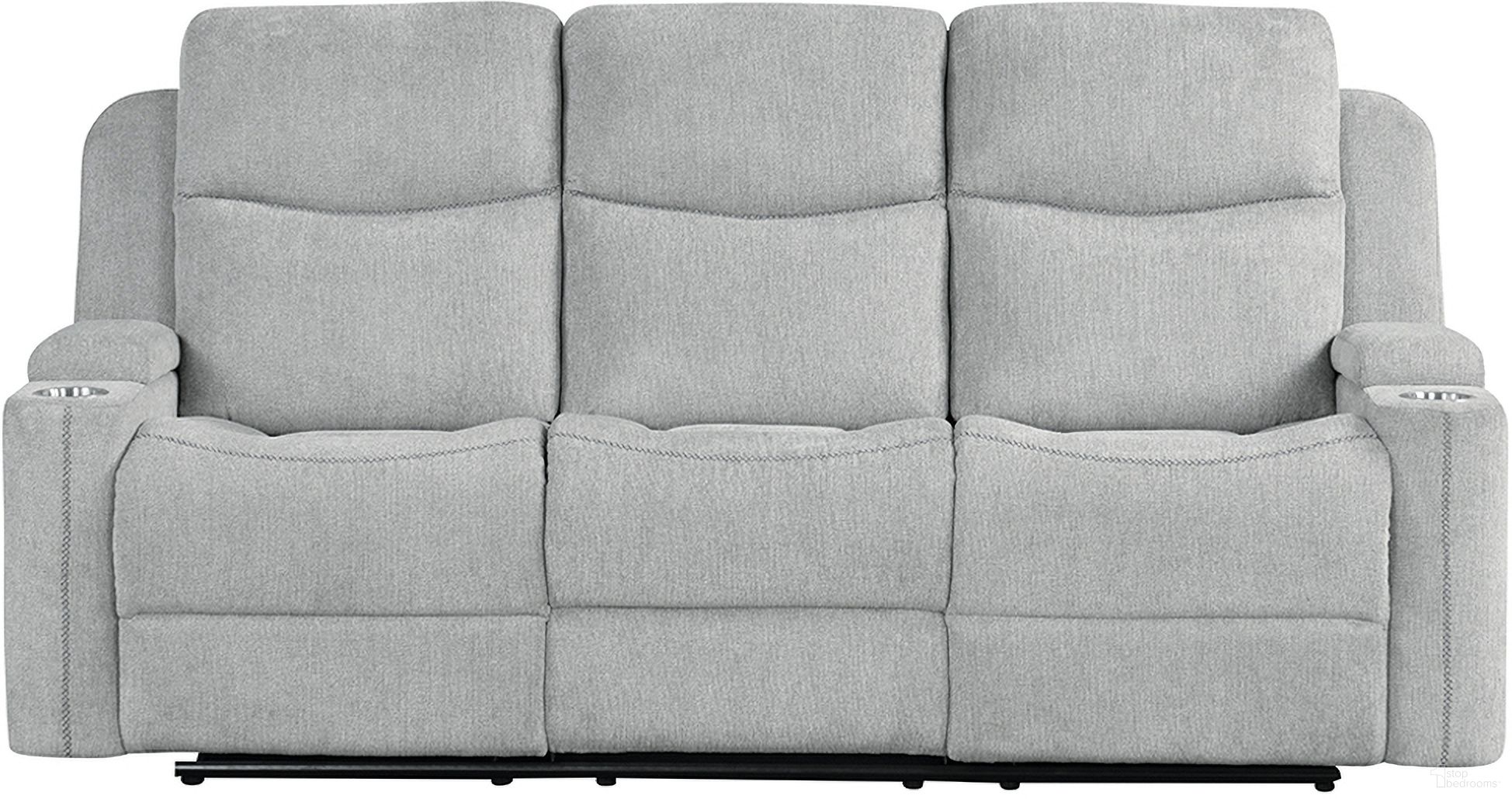 The appearance of Galya Motion Sofa In Light Gray Chenille designed by ACME in the transitional interior design. This light gray chenille piece of furniture  was selected by 1StopBedrooms from Galya Collection to add a touch of cosiness and style into your home. Sku: LV04680. Material: Wood.