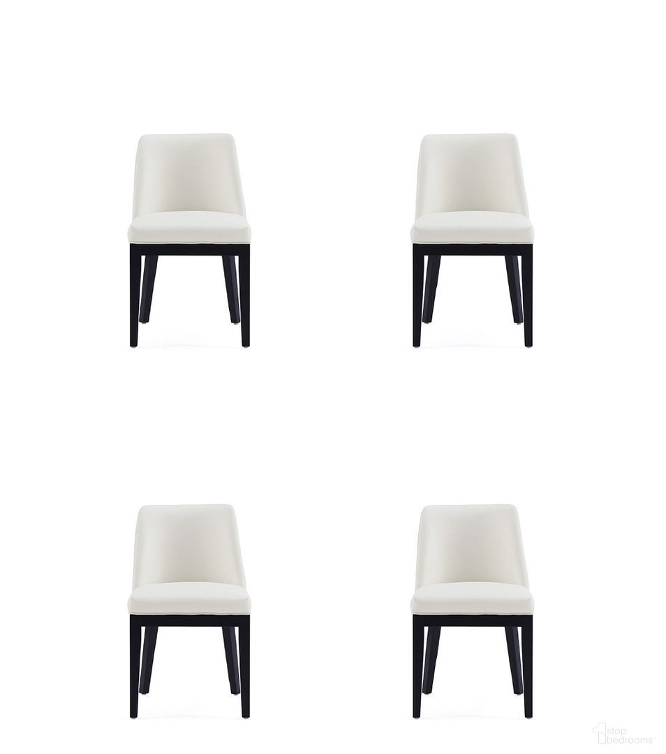 The appearance of Gansevoort Faux Leather Dining Chair Set of 4 In Cream designed by Manhattan Comfort in the modern / contemporary interior design. This cream piece of furniture was selected by 1StopBedrooms from Gansevoort Collection to add a touch of cosiness and style into your home. Sku: DC051-CR;DC051-CR. Material: Wood. Chair Type: Side Chair.