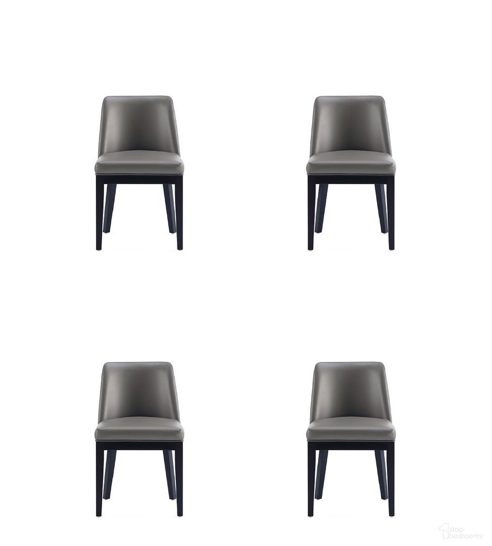 The appearance of Gansevoort Faux Leather Dining Chair Set of 4 In Pebble Grey designed by Manhattan Comfort in the modern / contemporary interior design. This pebble grey piece of furniture was selected by 1StopBedrooms from Gansevoort Collection to add a touch of cosiness and style into your home. Sku: DC051-PE;DC051-PE. Material: Wood. Chair Type: Side Chair.