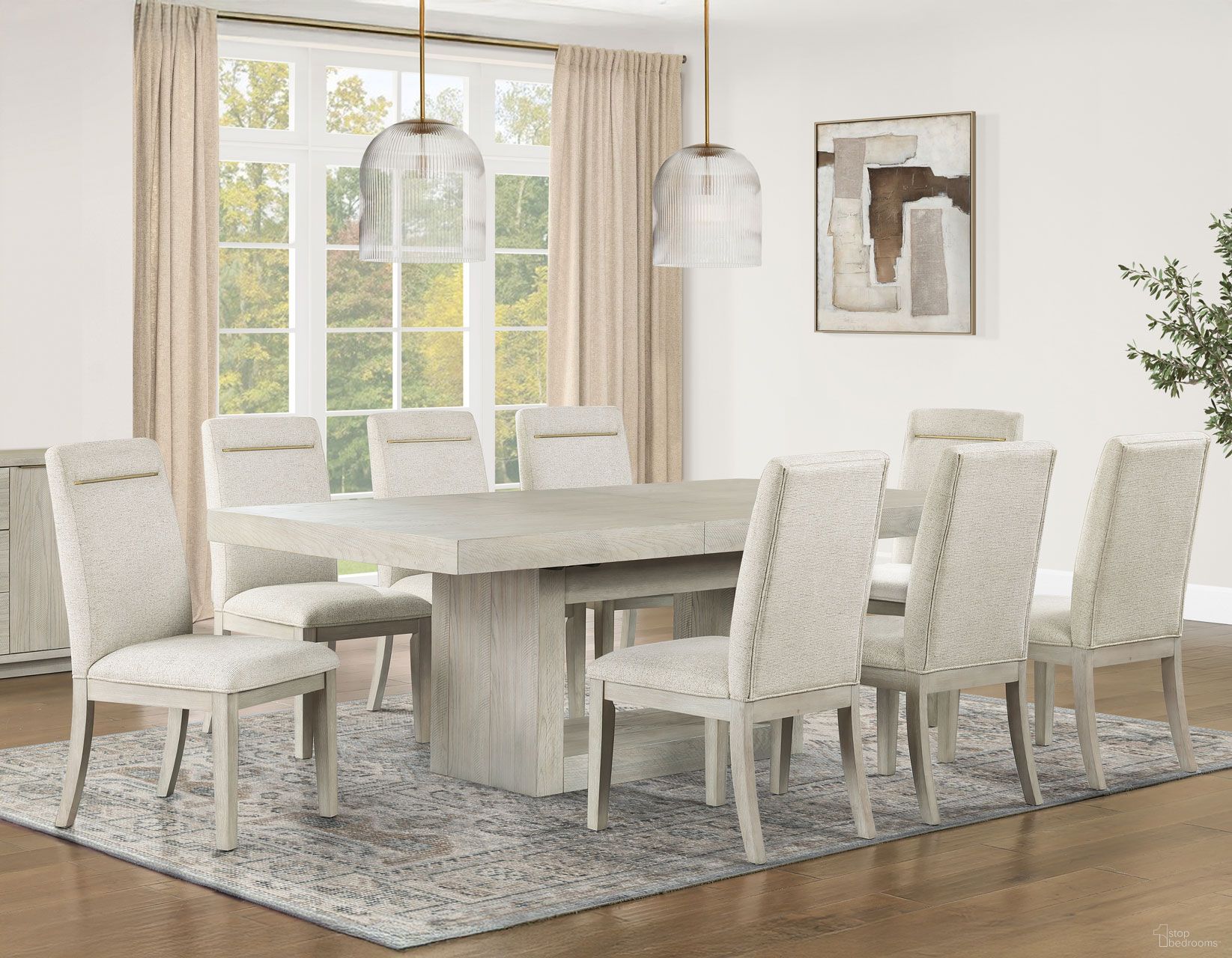 Garland 70-88 Inch Dining Room Set In Greige