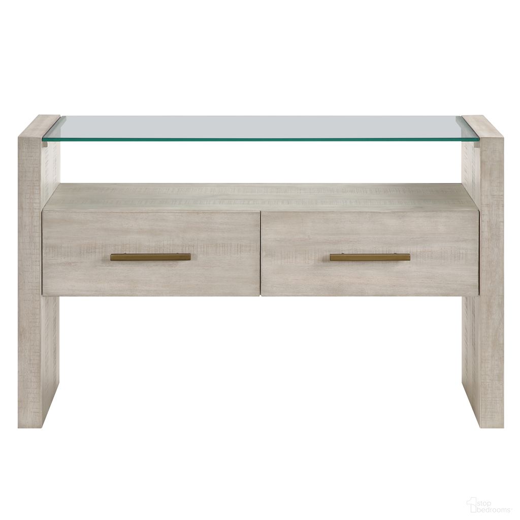 The appearance of Garland Blonde Sofa Table In Cream designed by Steve Silver in the transitional interior design. This cream piece of furniture was selected by 1StopBedrooms from Garland Collection to add a touch of cosiness and style into your home. Sku: GA100TS. Material: Iron.