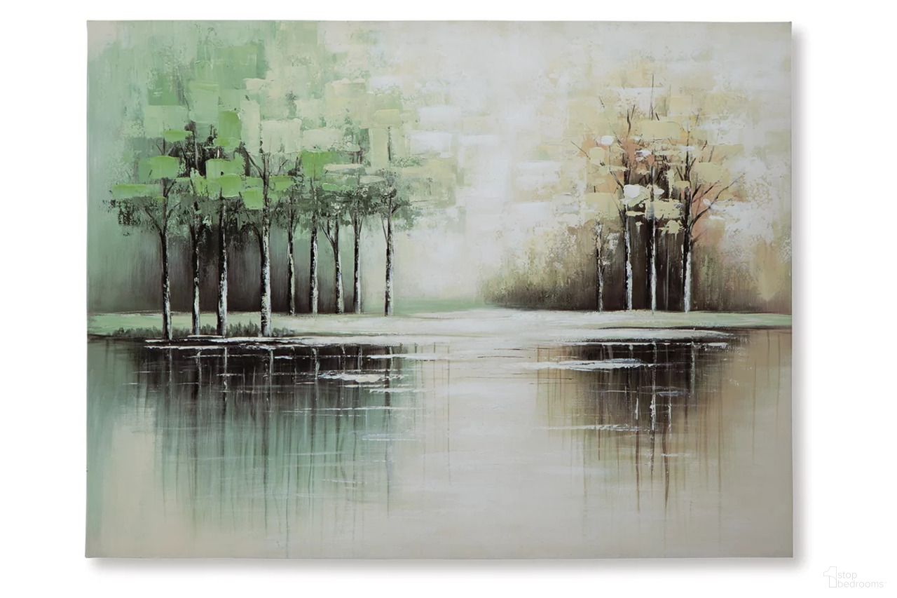 Garlenridge Wall Art In Green and Tan and White