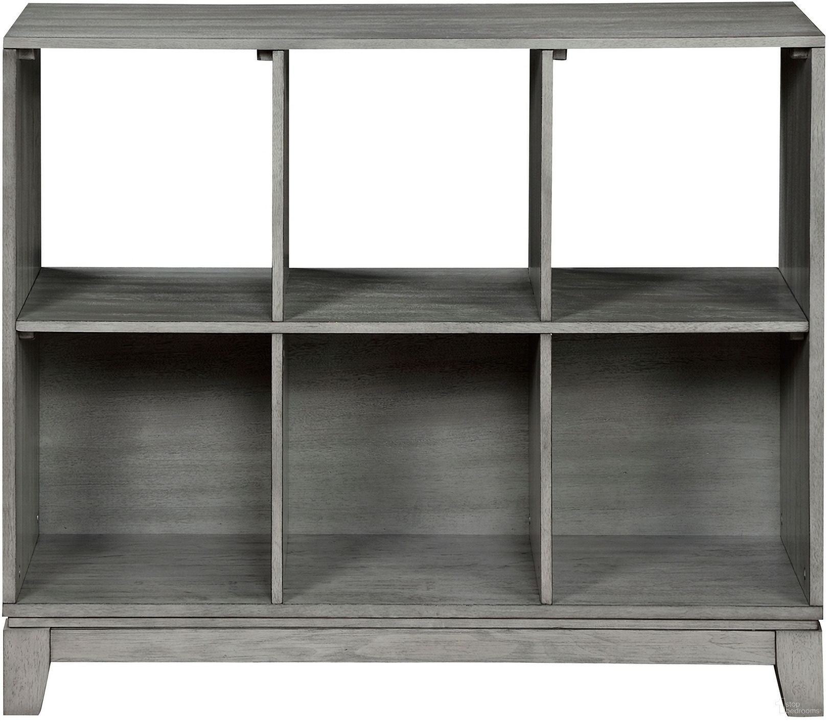The appearance of Garretson Bookcase In Gray designed by Homelegance in the transitional interior design. This gray piece of furniture  was selected by 1StopBedrooms from Garretson Collection to add a touch of cosiness and style into your home. Sku: 1450-17. Material: Wood.