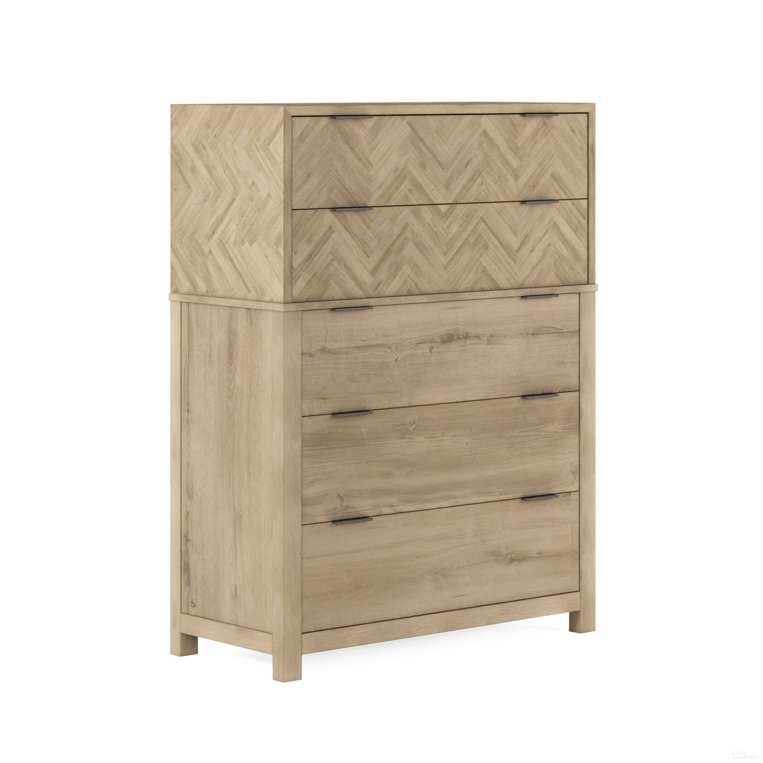 The appearance of Garrison Drawer Chest In Brown designed by A.R.T. in the modern / contemporary interior design. This brown piece of furniture was selected by 1StopBedrooms from Garrison Collection to add a touch of cosiness and style into your home. Sku: 322150-1302. Material: Wood Veneer.