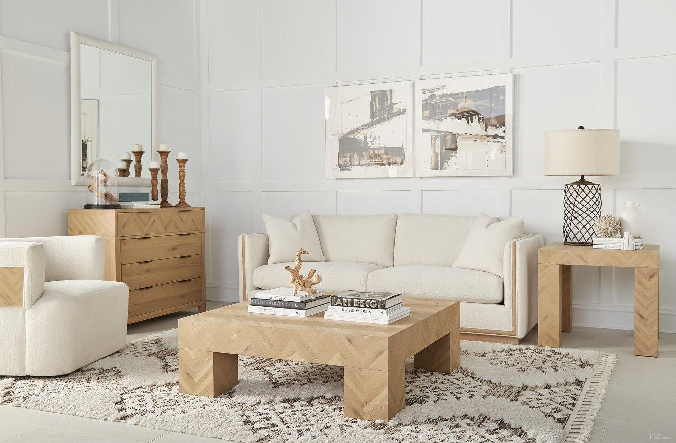 The appearance of Garrison Occasional Table Set In Brown designed by A.R.T. in the modern / contemporary interior design. This brown piece of furniture was selected by 1StopBedrooms from Garrison Collection to add a touch of cosiness and style into your home. Sku: 322301-1302;322304-1302. Material: Wood Veneer.