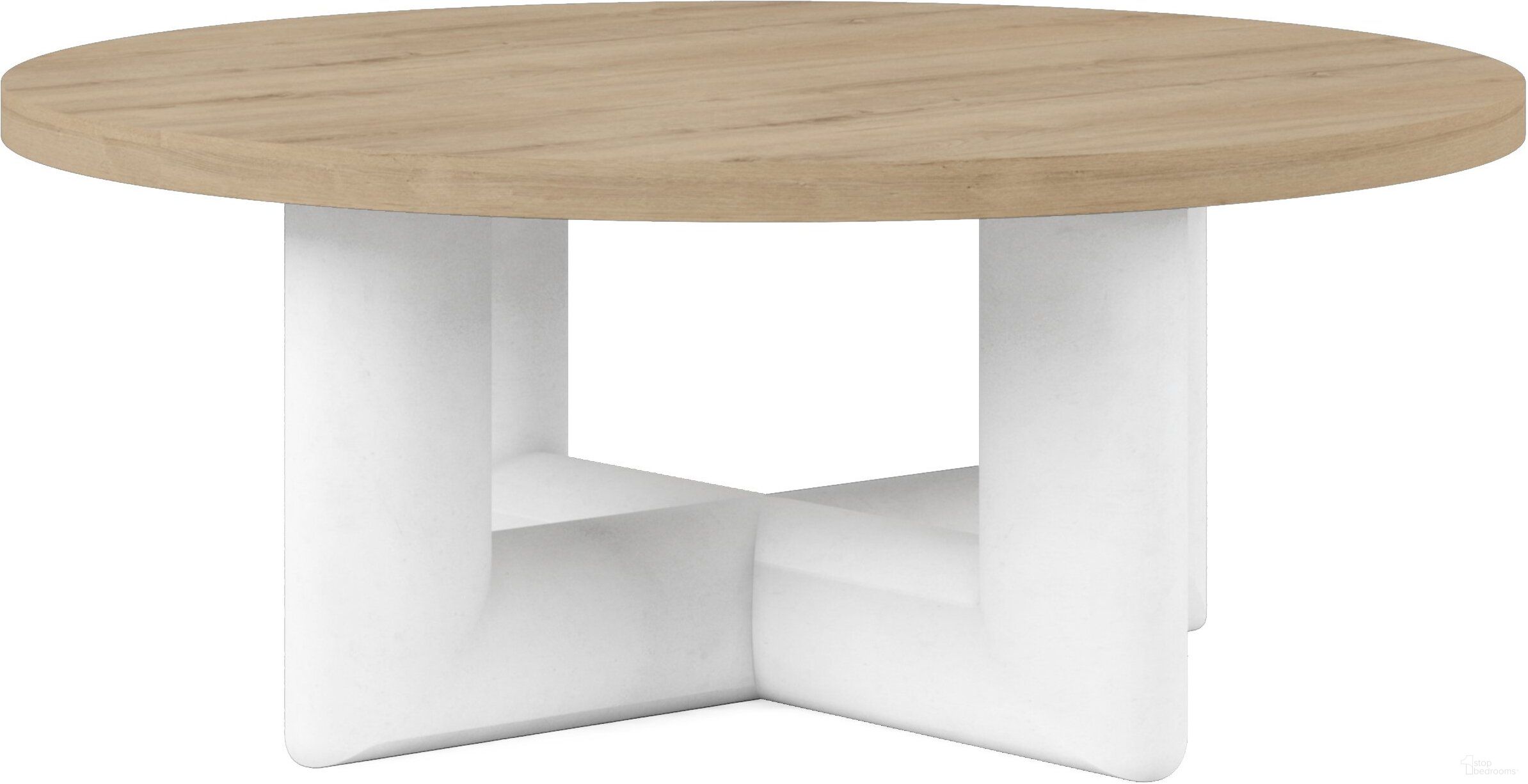 The appearance of Garrison Round Cocktail Table In Brown designed by A.R.T. in the modern / contemporary interior design. This brown piece of furniture was selected by 1StopBedrooms from Garrison Collection to add a touch of cosiness and style into your home. Sku: 322302-1317. Material: Wood Veneer.