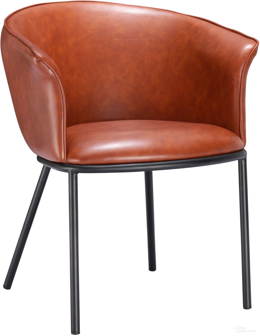 The appearance of Garston Dining Chair In Brown designed by Zuo Modern in the modern / contemporary interior design. This brown piece of furniture was selected by 1StopBedrooms from Garston Collection to add a touch of cosiness and style into your home. Sku: 110176. Material: Steel. Chair Type: Arm Chair.