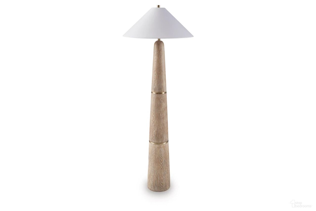 The appearance of Gasparleigh Floor Lamp In Brown and Gold designed by Signature Design by Ashley in the modern / contemporary interior design. This brown/gold piece of furniture was selected by 1StopBedrooms from Gasparleigh Collection to add a touch of cosiness and style into your home. Sku: L235811.