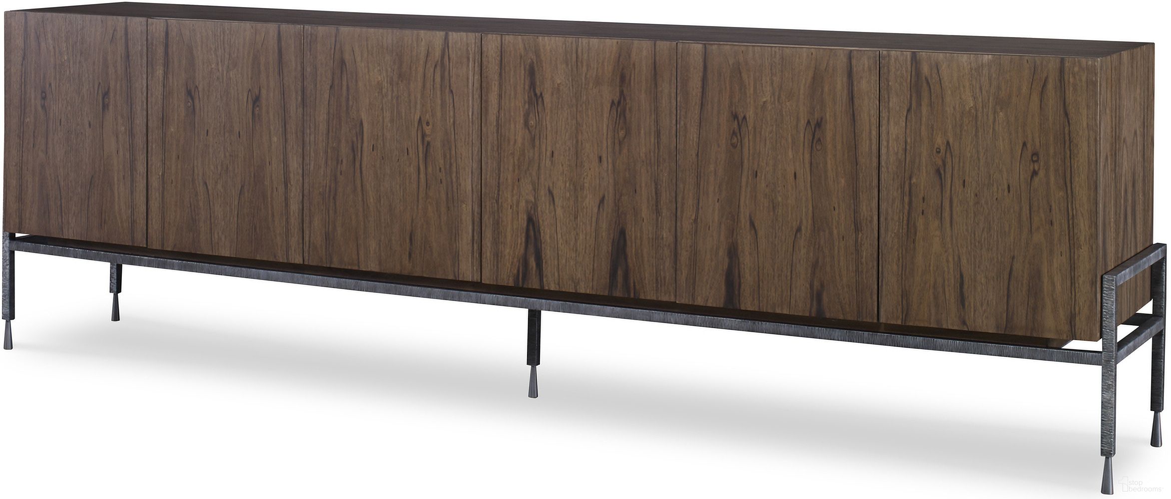The appearance of Gaston Credenza In Pewter designed by Century Furniture in the modern / contemporary interior design. This pewter piece of furniture was selected by 1StopBedrooms from Grand Tour Furniture Collection to add a touch of cosiness and style into your home. Sku: SF5978. Material: Solid Oak.