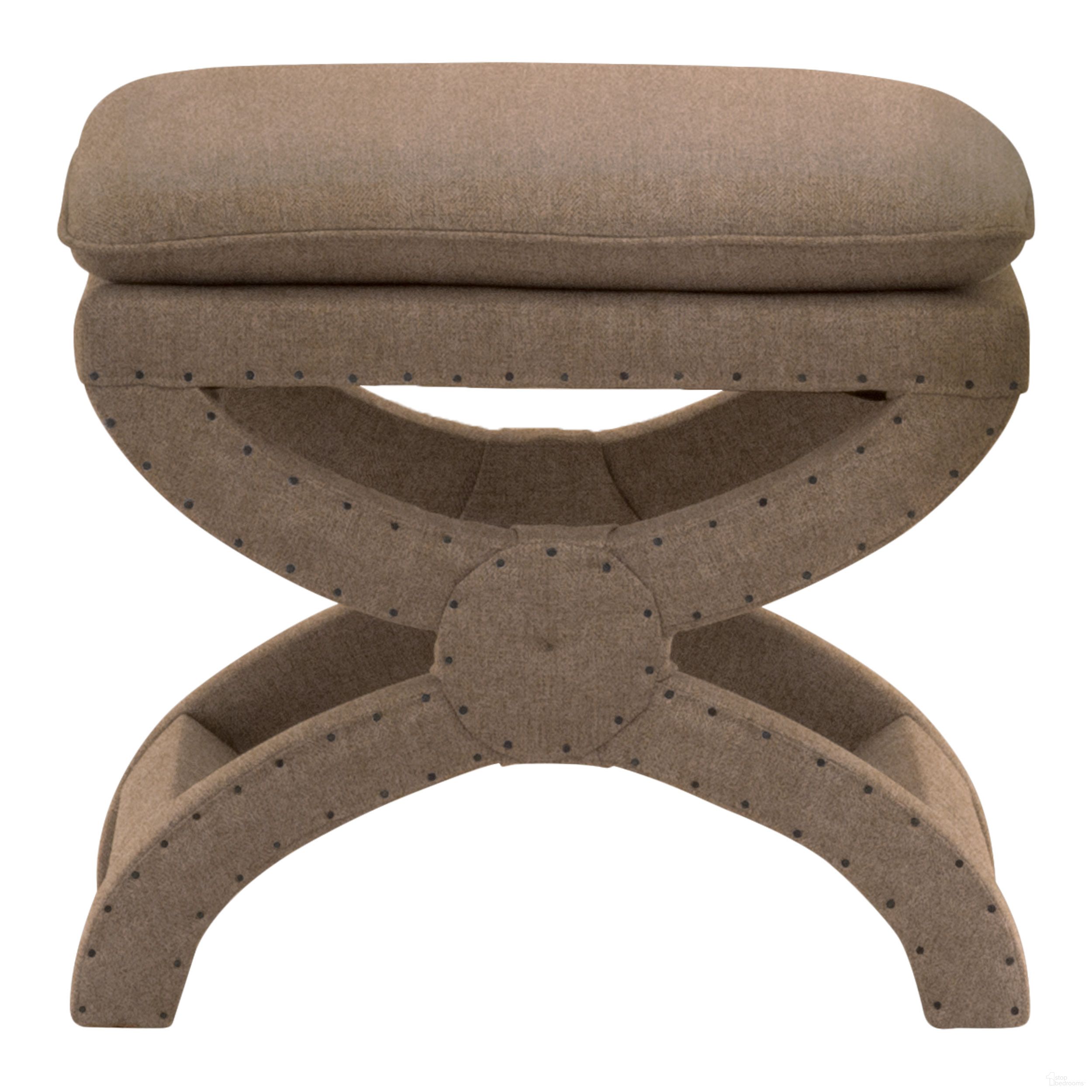 The appearance of Gaston Ottoman In Caramel Velvet designed by Essentials For Living in the transitional interior design. This caramel piece of furniture was selected by 1StopBedrooms from Essentials Collection to add a touch of cosiness and style into your home. Sku: 6437UP.CAR-BT. Material: Plywood.
