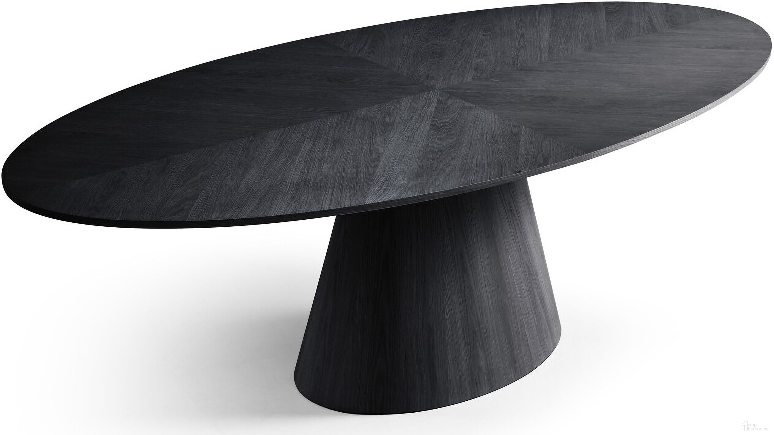 Gavin 90-Inch Dining Table In Black/Oak