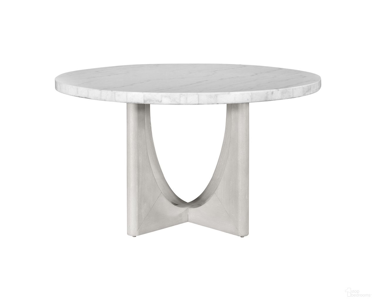 Gavin Dining Table In White and Driftwood