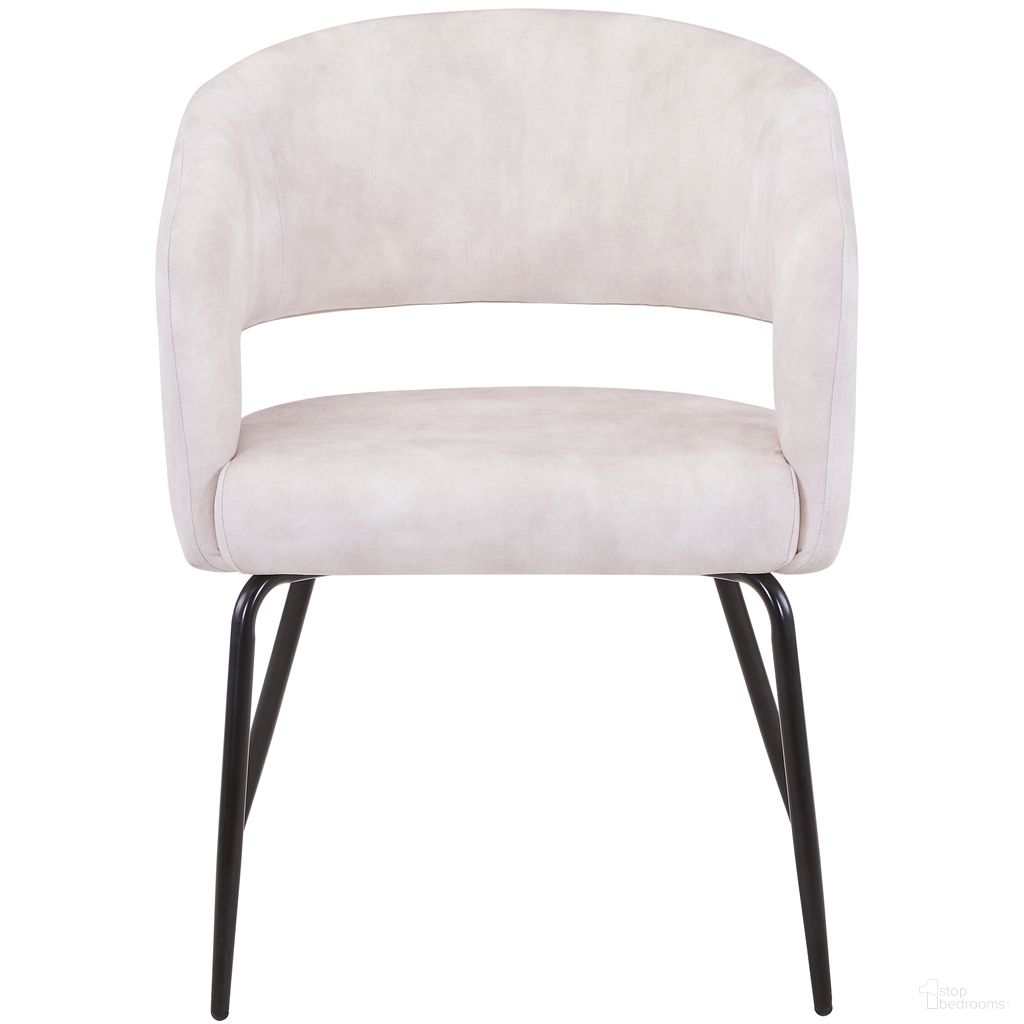 The appearance of Gavin Series Modern Chair In Black Frame and Beige designed by LeisureMod in the modern / contemporary interior design. This beige velvet piece of furniture  was selected by 1StopBedrooms from Gavin Collection to add a touch of cosiness and style into your home. Sku: GDC52BG. Material: Velvet. Chair Type: Arm Chair.