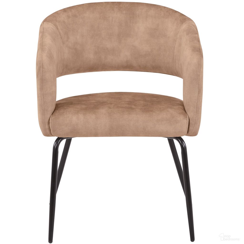 The appearance of Gavin Series Modern Chair In Black Frame and Light Brown designed by LeisureMod in the modern / contemporary interior design. This light brown piece of furniture was selected by 1StopBedrooms from Gavin Collection to add a touch of cosiness and style into your home. Sku: GDC52LBR. Material: Velvet. Chair Type: Arm Chair.