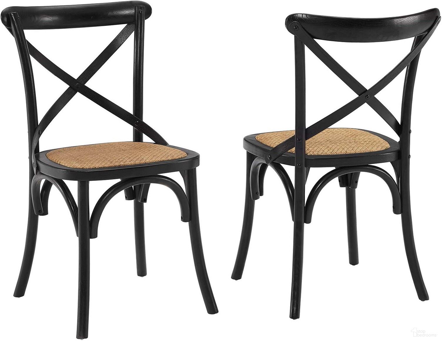 The appearance of Gear Black Dining Side Chair Set of 2 designed by Modway in the modern / contemporary interior design. This black piece of furniture  was selected by 1StopBedrooms from Gear Collection to add a touch of cosiness and style into your home. Sku: EEI-1541-BLK;EEI-1541-BLK. Material: Wood. Chair Type: Side Chair.