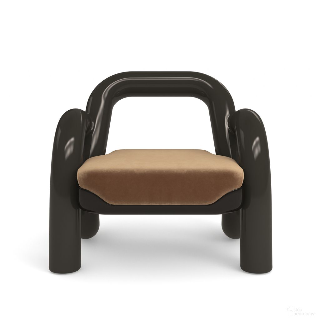 The appearance of Gelee Accent Chair In Brown designed by Caracole in the modern / contemporary interior design. This brown piece of furniture was selected by 1StopBedrooms from Gelee Collection to add a touch of cosiness and style into your home. Sku: UPH-024-134-A. Material: Resin.
