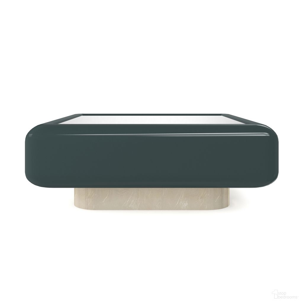 The appearance of Gelee Cocktail Table In Green designed by Caracole in the modern / contemporary interior design. This green piece of furniture was selected by 1StopBedrooms from Gelee Collection to add a touch of cosiness and style into your home. Sku: CLA-024-403. Material: Mirror.