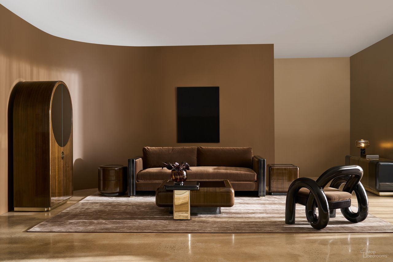 The appearance of Gelee Occasional Table Set In Brown designed by Caracole in the modern / contemporary interior design. This brown piece of furniture was selected by 1StopBedrooms from Gelee Collection to add a touch of cosiness and style into your home. Sku: CLA-024-404;CLA-024-427. Material: Wood.