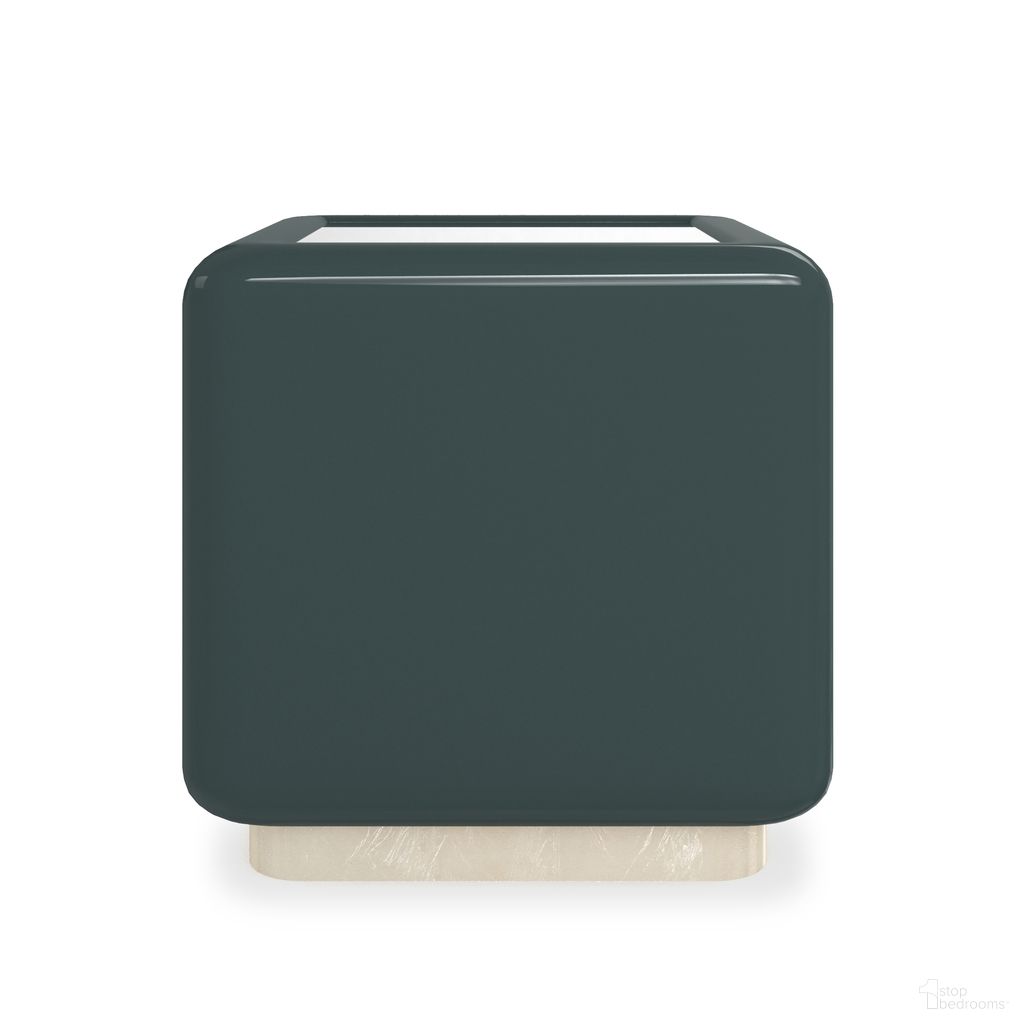 The appearance of Gelee Square Accent Table In Green designed by Caracole in the modern / contemporary interior design. This green piece of furniture was selected by 1StopBedrooms from Gelee Collection to add a touch of cosiness and style into your home. Sku: CLA-024-421. Material: Mirror.