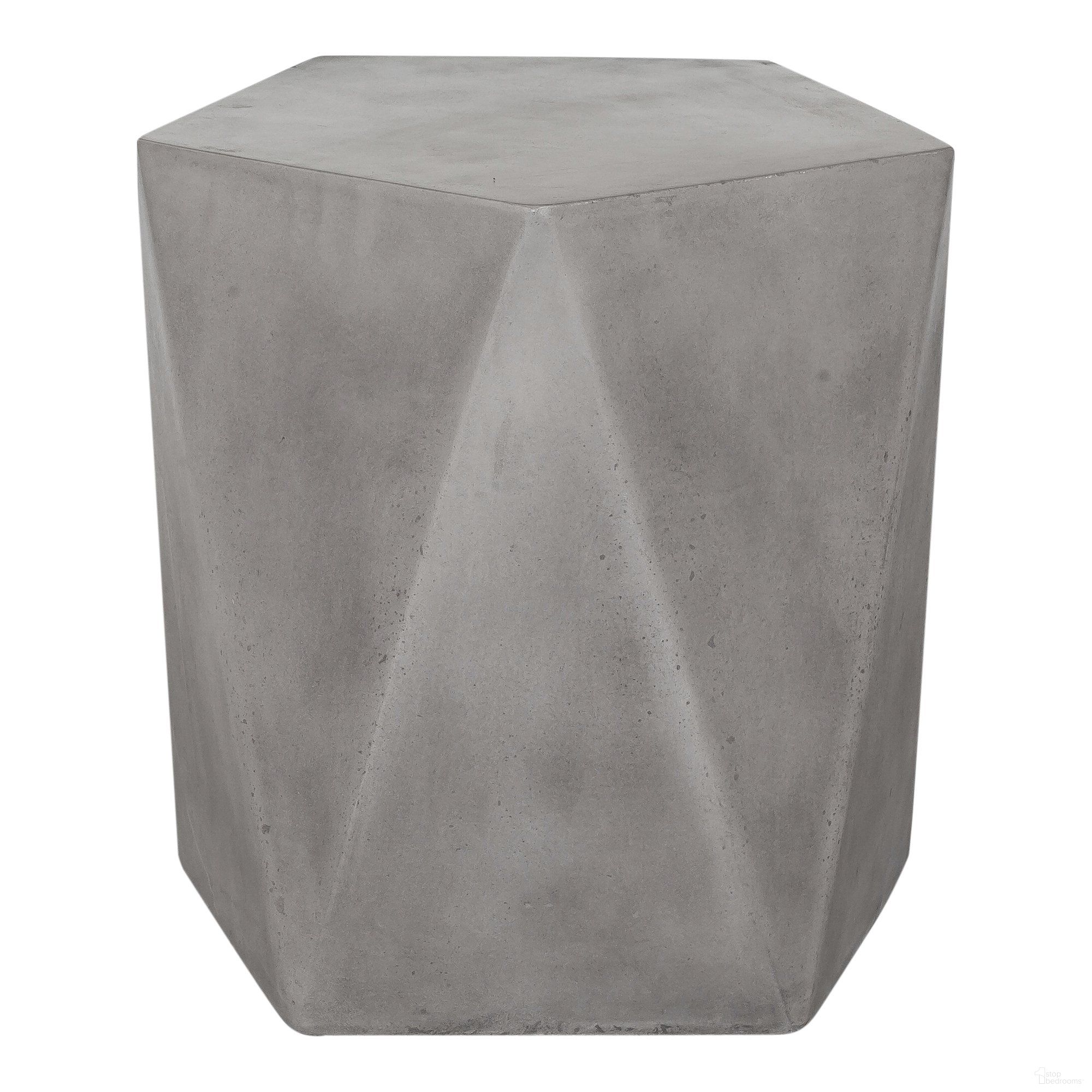 Gem Modern Dark Grey Outdoor Stool