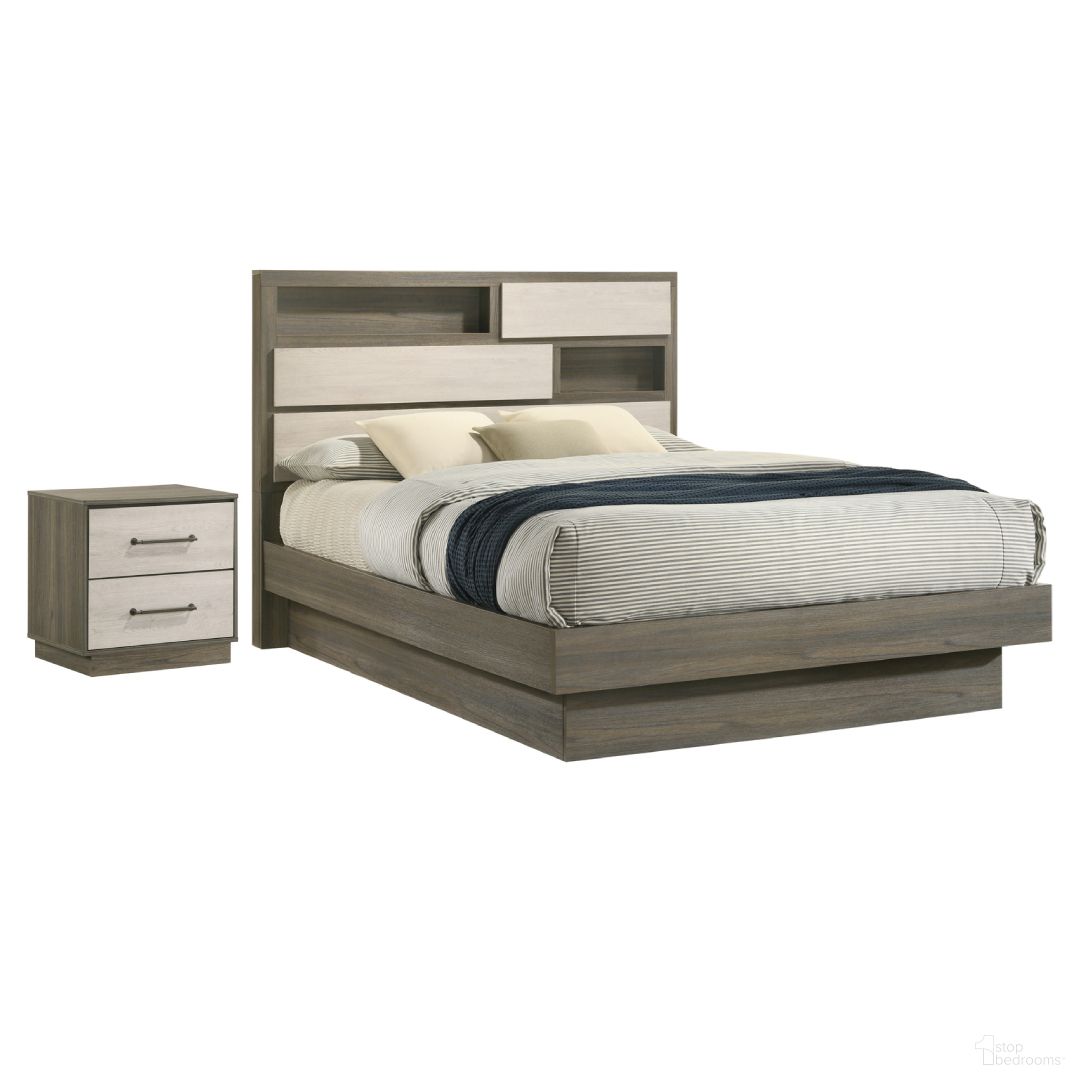 Gem Panel Bedroom Set In Gray