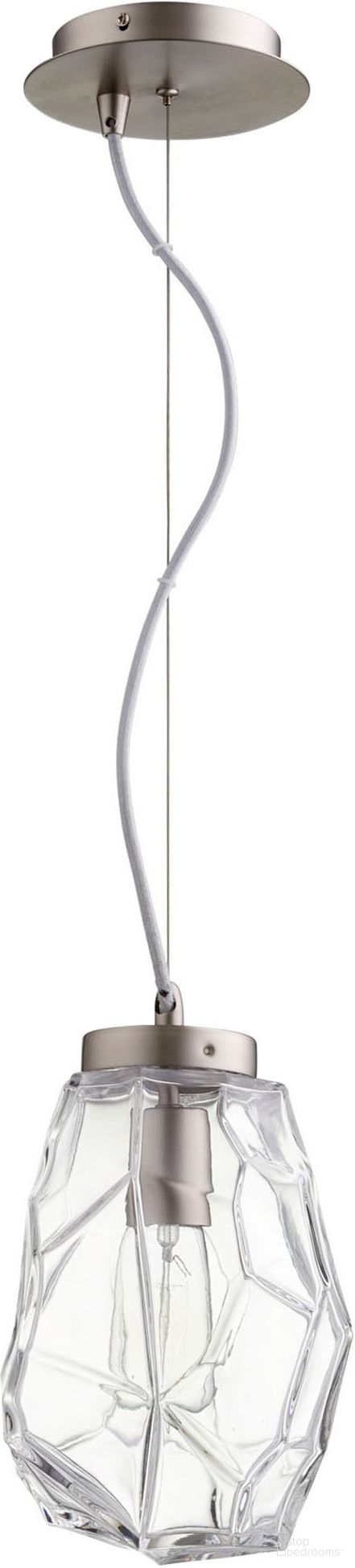 Gem Satin Nickel Pendant