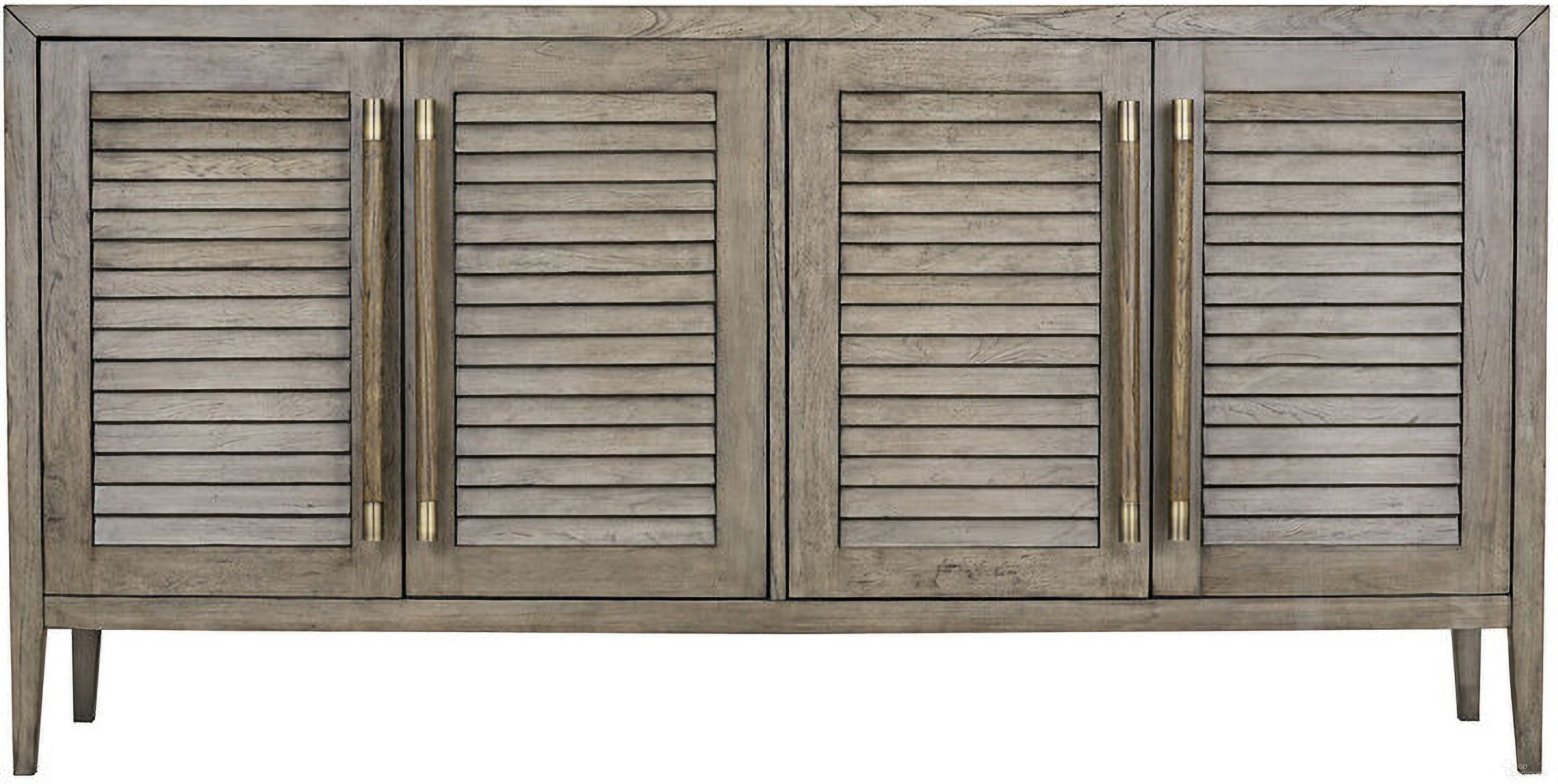 The appearance of Gemi 4 Door Cabinet with 3 door Options In Washed Grey designed by Yosemite Home Decor in the transitional interior design. This washed grey piece of furniture  was selected by 1StopBedrooms from  to add a touch of cosiness and style into your home. Sku: 210052. Material: Wood.