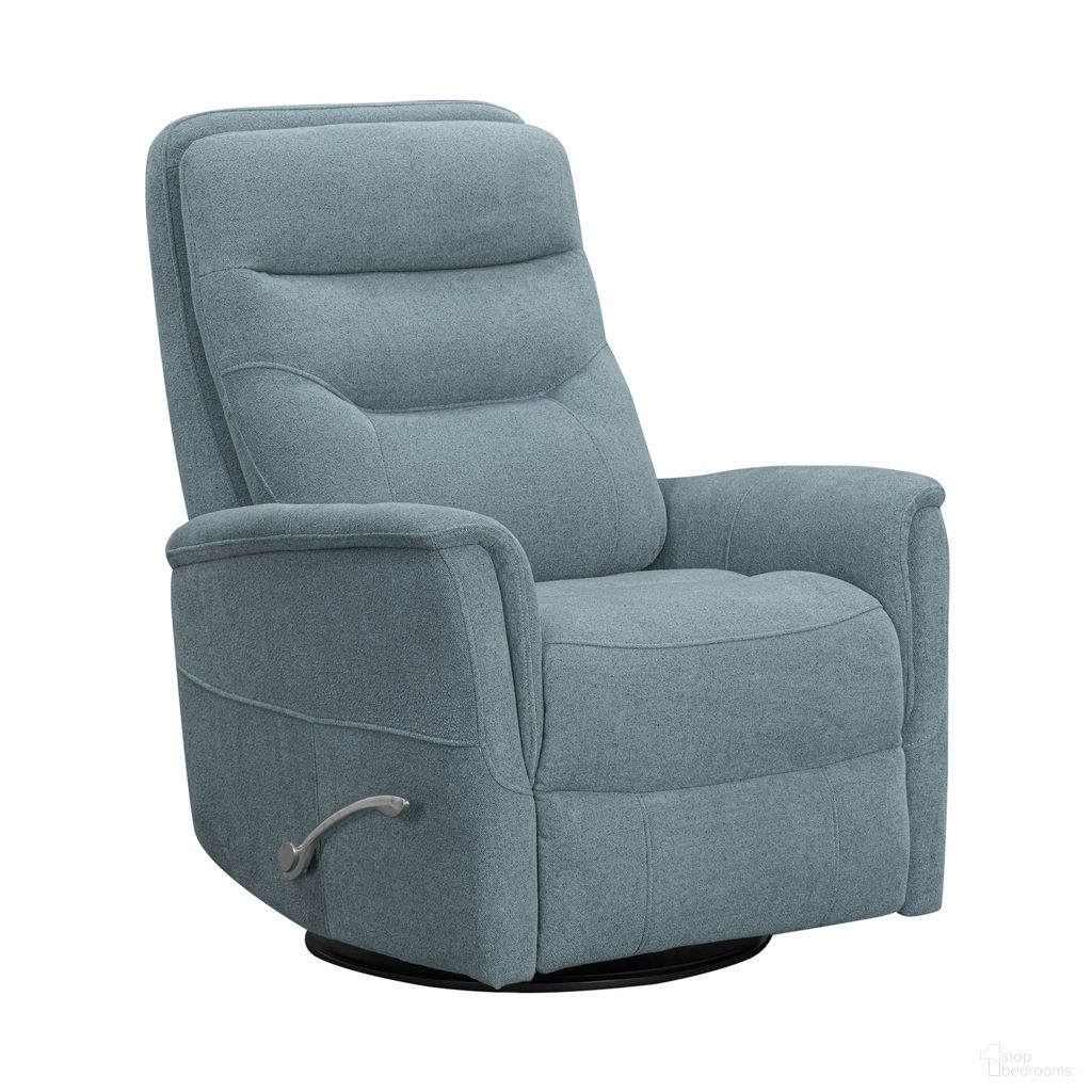 Gemini Manual Swivel Glider Recliner In Snazzy Blue