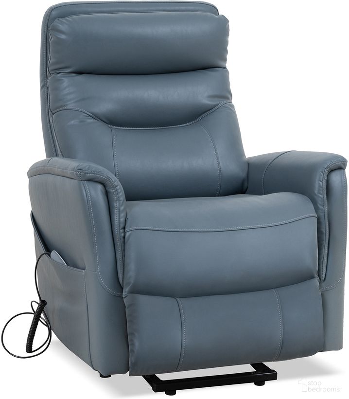 Gemini Power Lift Recliner with Articulating Headrest Set of 2 In Softy Azure