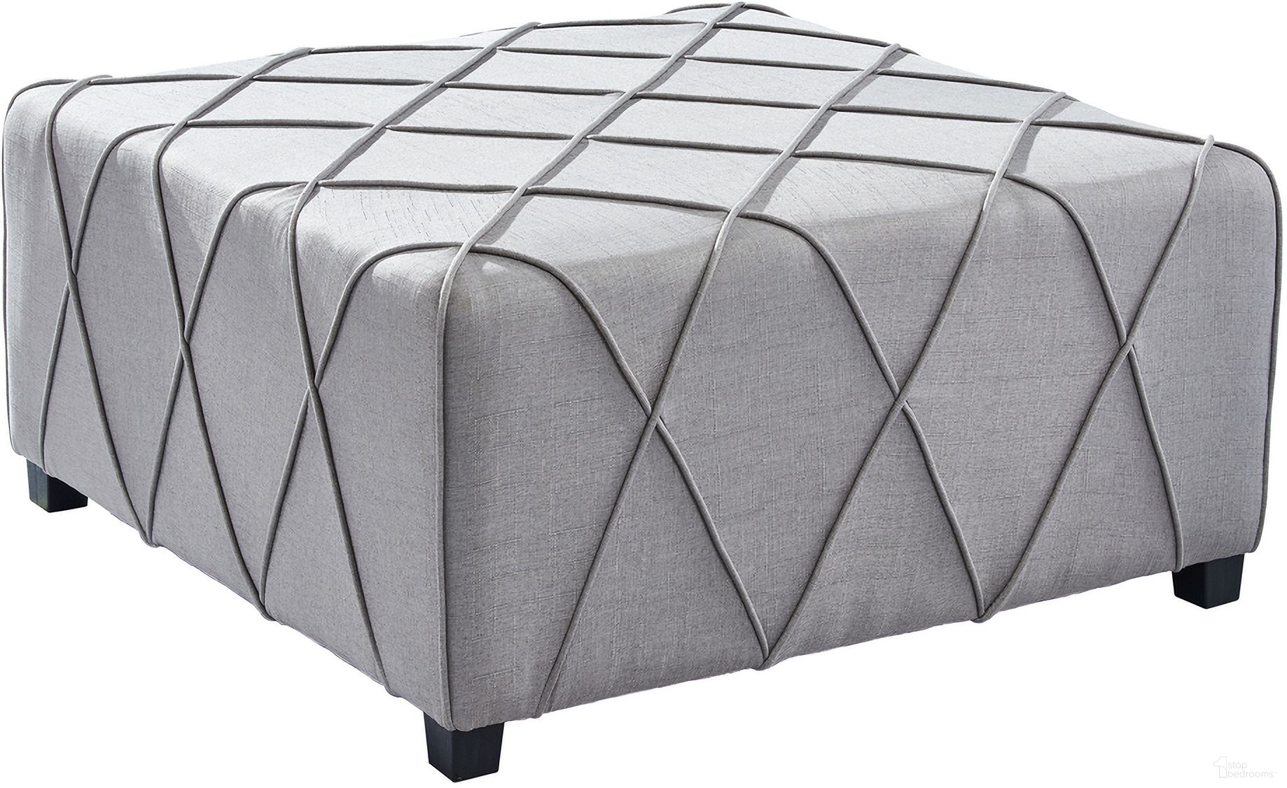 The appearance of Gemini Contemporary Ottoman In Silver Linen with Piping Accents and Wood Legs designed by Armen Living in the modern / contemporary interior design. This silver piece of furniture was selected by 1StopBedrooms from Gemini Collection to add a touch of cosiness and style into your home. Sku: LCGMOTSLV. Material: MDF.