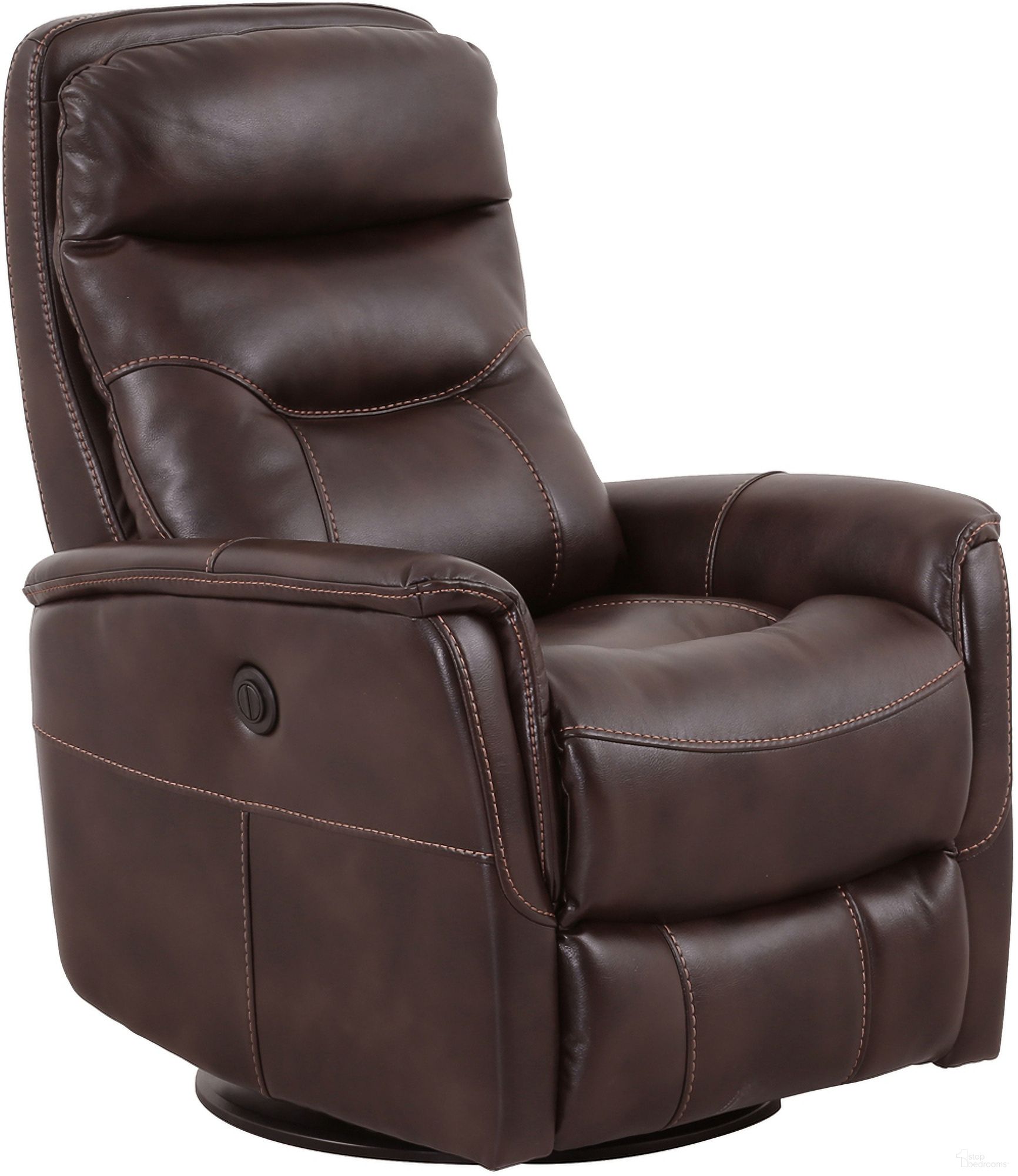 Gemini Truffle Power Swivel Recliner