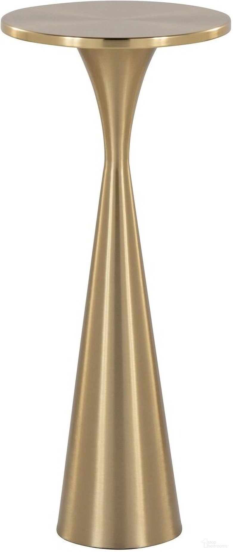 The appearance of Gemma 22 Inch Metal Side Table In Modern Brass designed by Lumisource in the modern / contemporary interior design. This modern brass piece of furniture  was selected by 1StopBedrooms from Gemma Collection to add a touch of cosiness and style into your home. Sku: TB-GEMMA AU. Material: Steel.