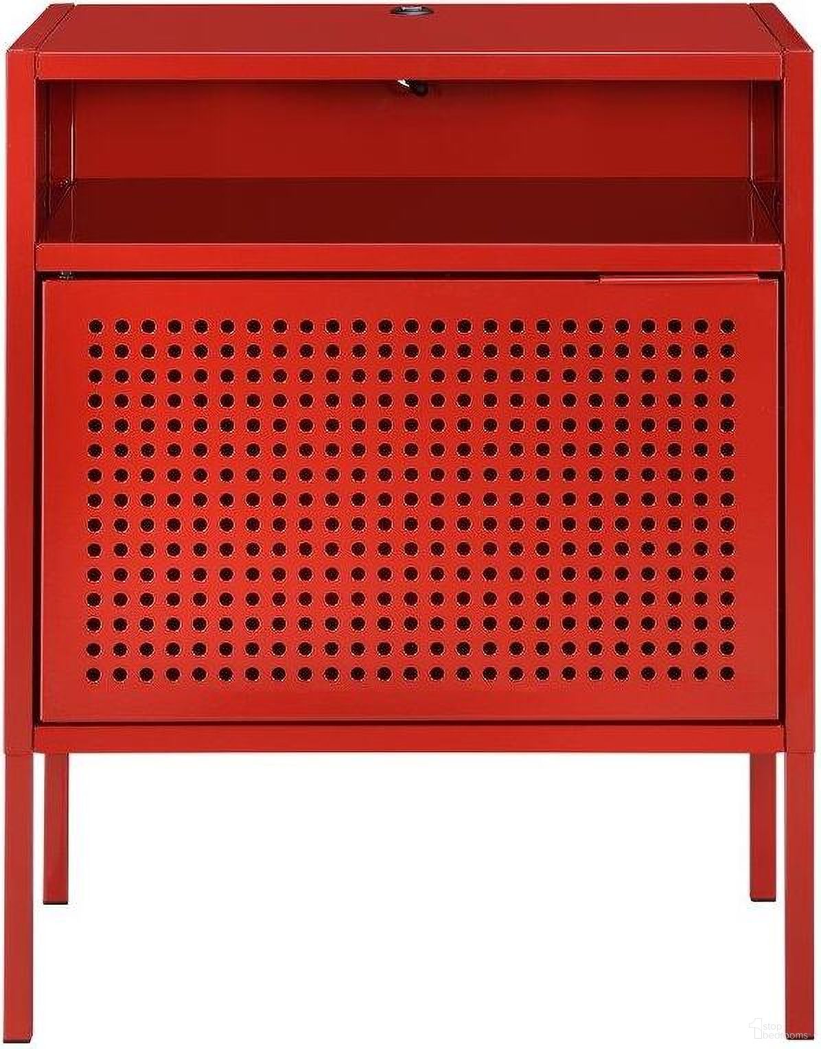 Gemma Red Nightstand With USB Port by Picket House 1StopBedrooms