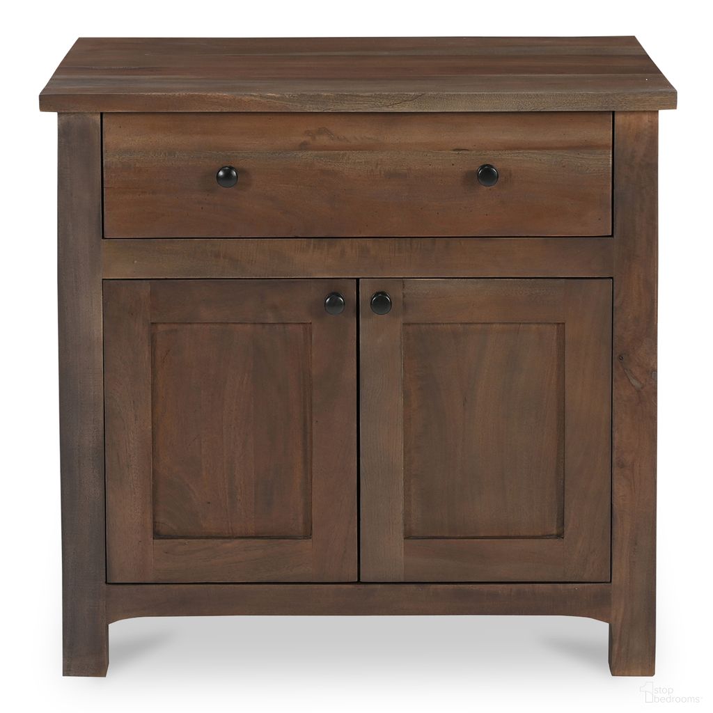 Gene Charging Nightstand In Dark Brown