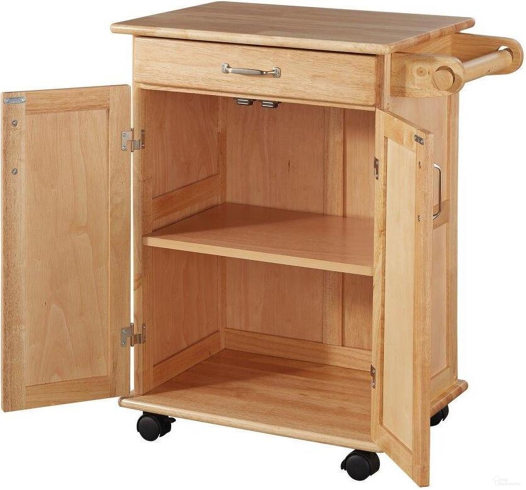 The appearance of General Line Brown Kitchen Cart 5040-95 designed by Homestyles in the traditional interior design. This brown piece of furniture  was selected by 1StopBedrooms from General Line Collection to add a touch of cosiness and style into your home. Sku: 5040-95. Material: Wood.