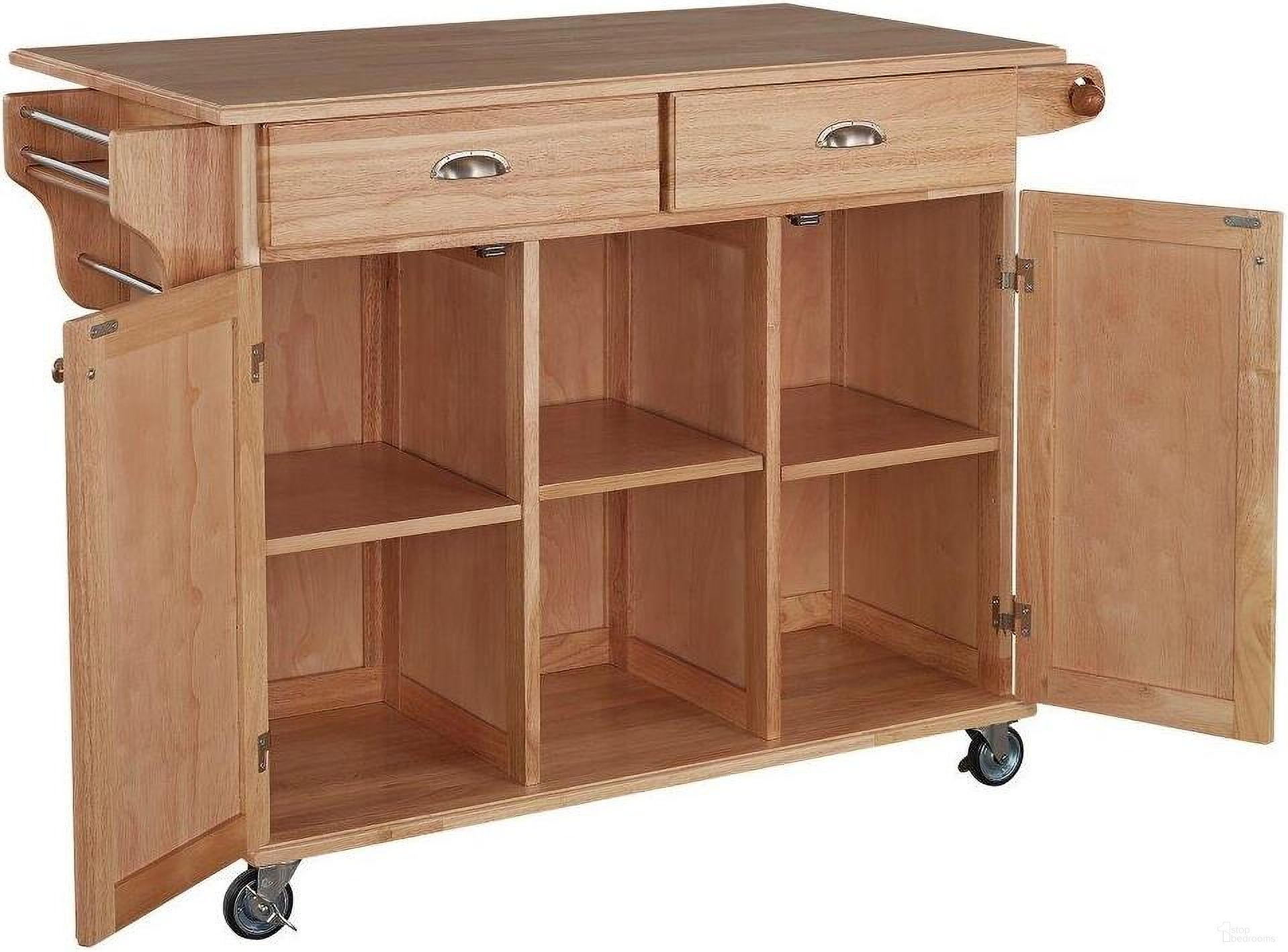 The appearance of General Line Brown Kitchen Cart 5099-95 designed by Homestyles in the traditional interior design. This brown piece of furniture  was selected by 1StopBedrooms from General Line Collection to add a touch of cosiness and style into your home. Sku: 5099-95. Material: Wood.