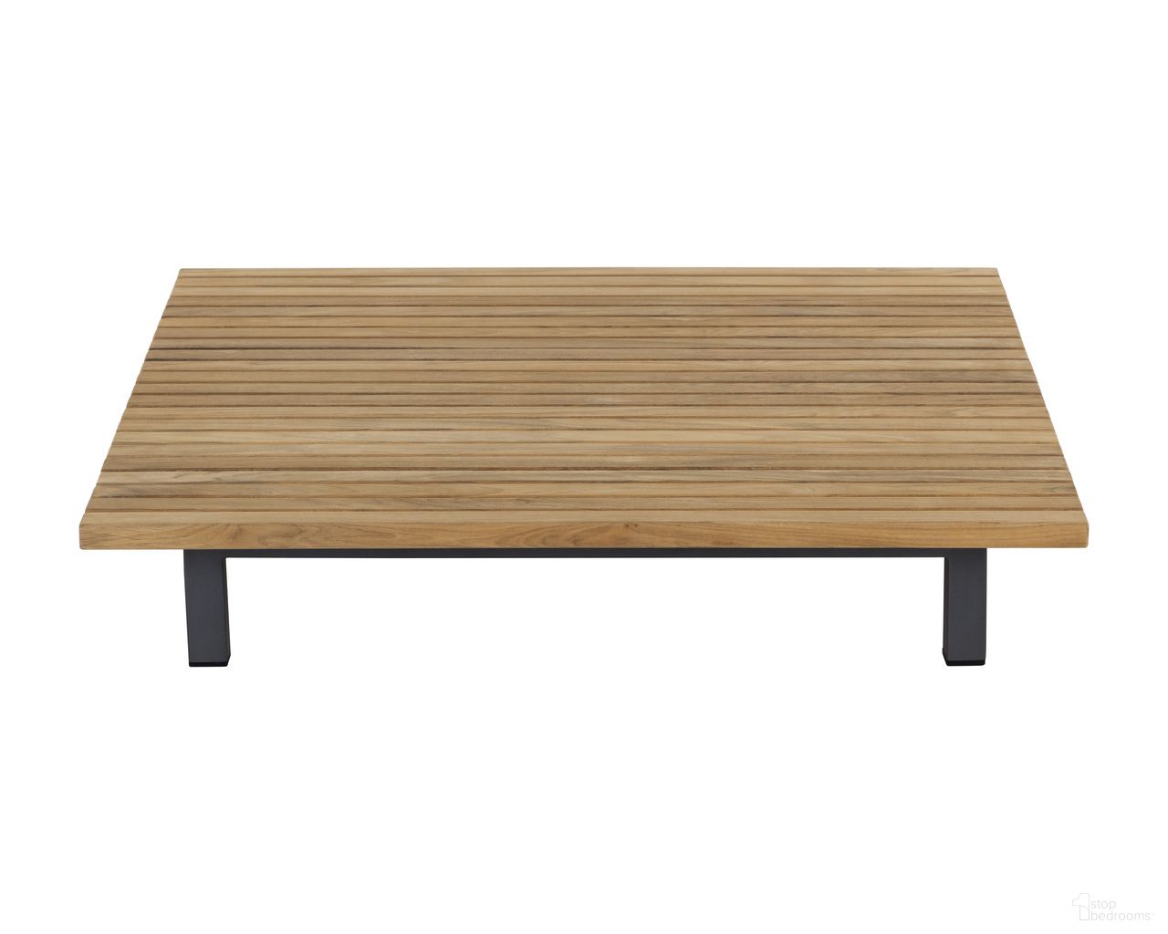 Geneve Coffee Table In Natural and Dark Grey
