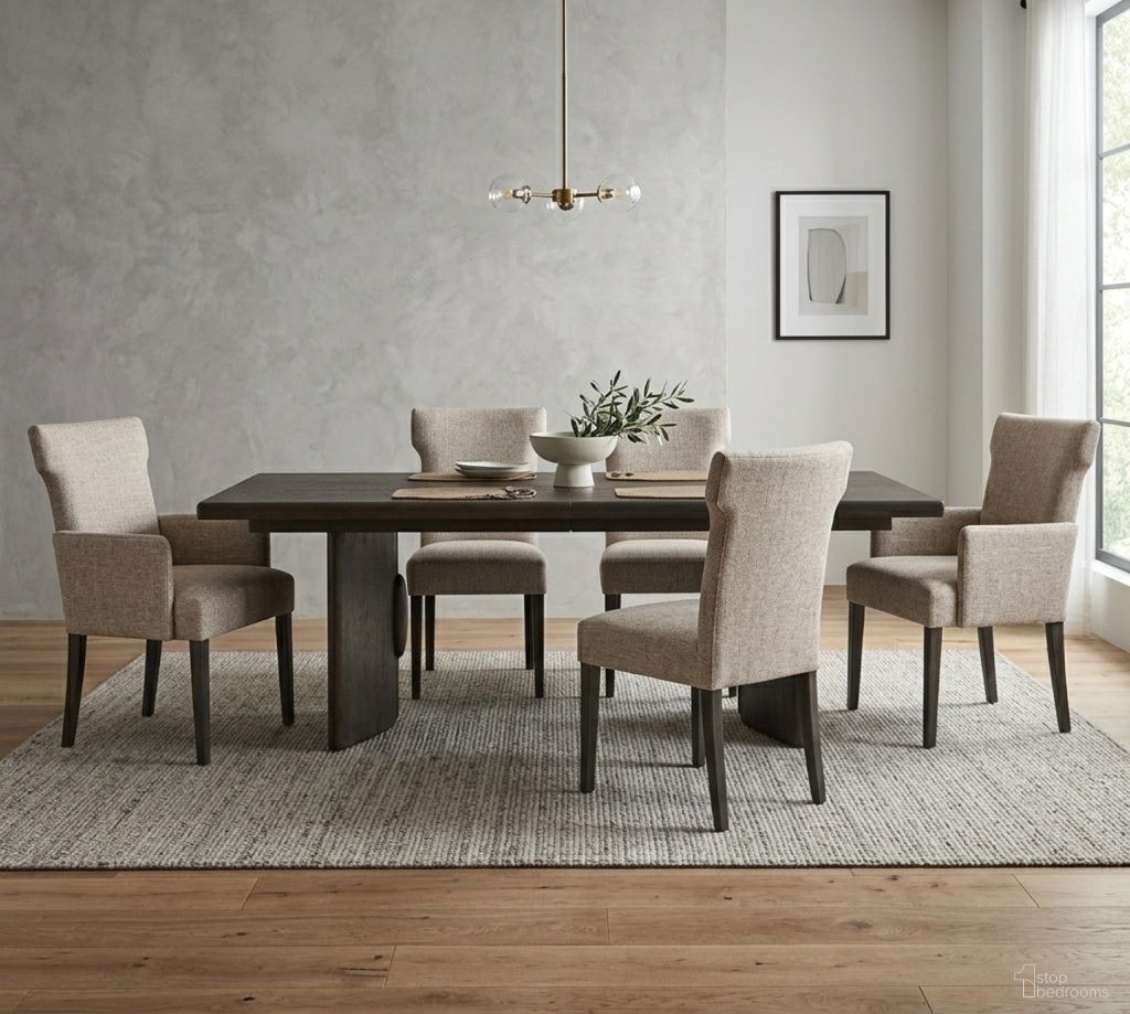 Geneve Dining Room Set In Brown
