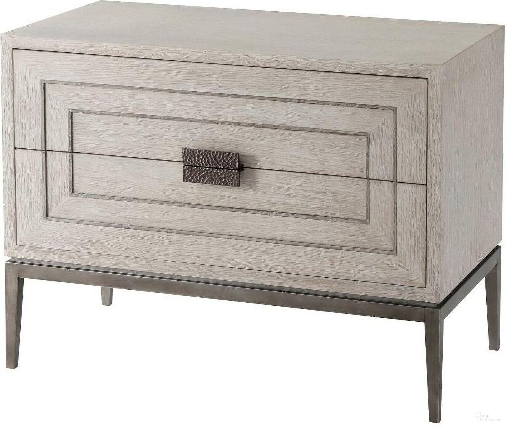 The appearance of Genevra Nightstand 6005-593.C119 designed by Theodore Alexander in the transitional interior design. This  piece of furniture  was selected by 1StopBedrooms from Isola Collection to add a touch of cosiness and style into your home. Sku: 6005-593.C119. Material: Wood.