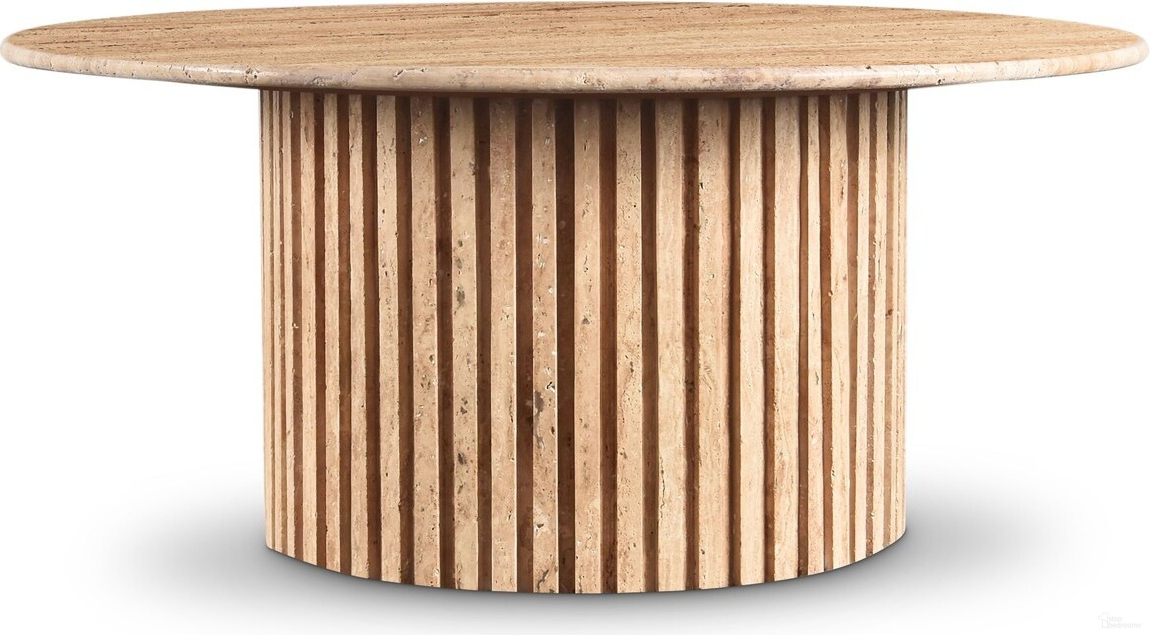 The appearance of Genoa Coffee Table In Beige designed by Meridian in the modern / contemporary interior design. This beige piece of furniture  was selected by 1StopBedrooms from Genoa Collection to add a touch of cosiness and style into your home. Sku: 248Travertine-CT Box 1/2 (Top);248Travertine-CT Box 2/2 (Base). Material: Marble.