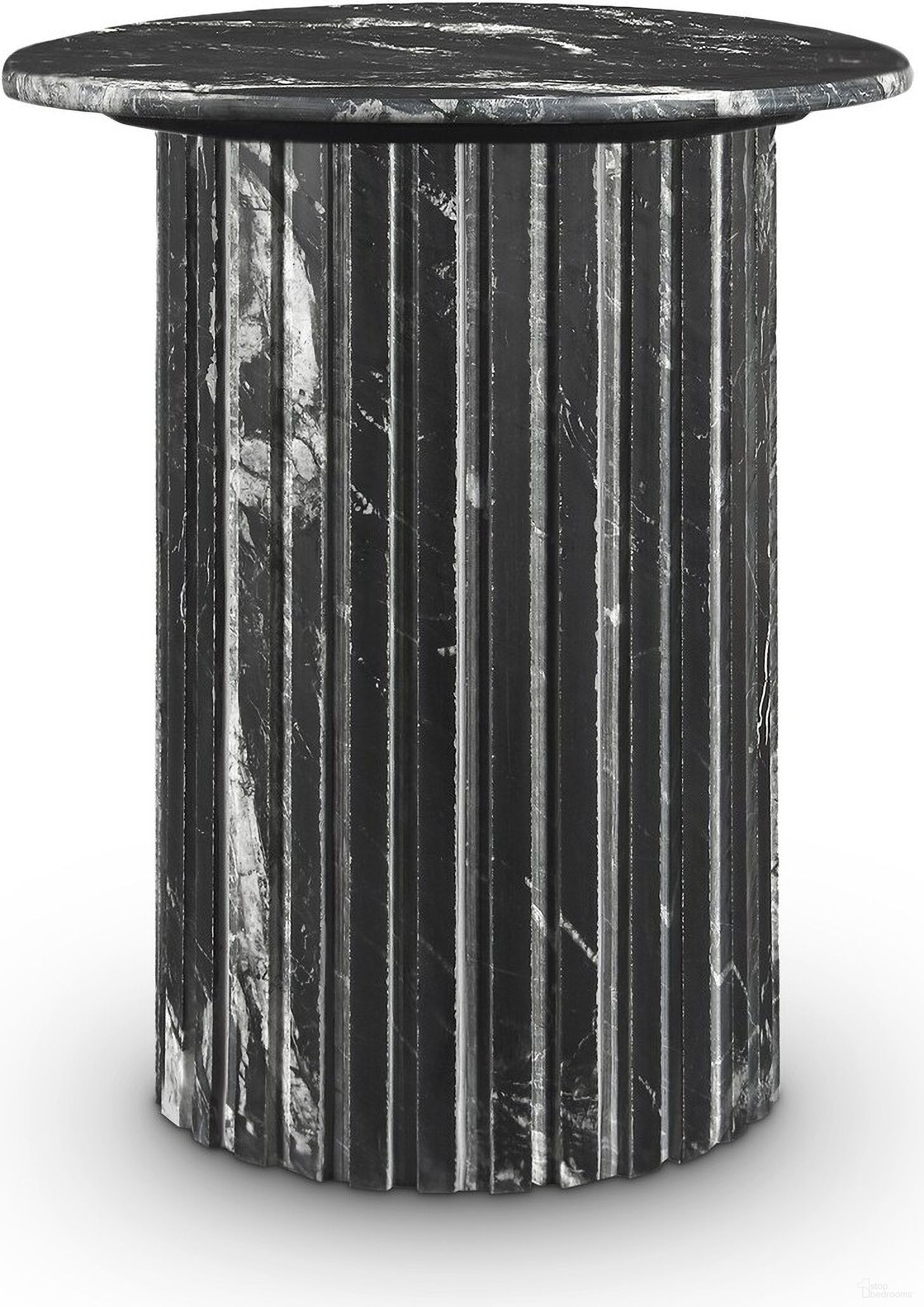 The appearance of Genoa End Table In Black designed by Meridian in the modern / contemporary interior design. This black piece of furniture was selected by 1StopBedrooms from Genoa Collection to add a touch of cosiness and style into your home. Sku: 248Black-ET Box 1/2 (Top);248Black-ET Box 2/2 (Base). Material: Marble.