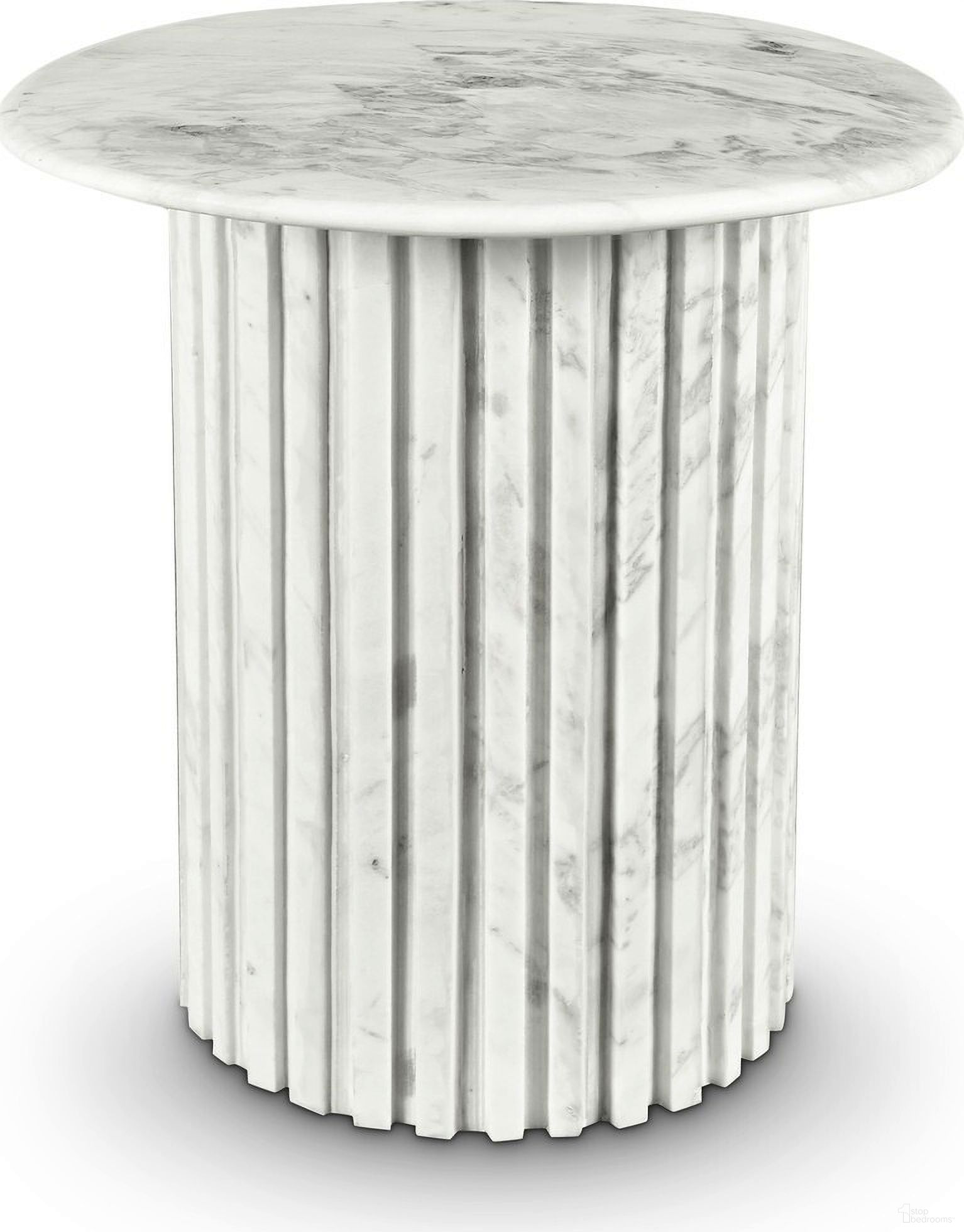 Genoa End Table In White